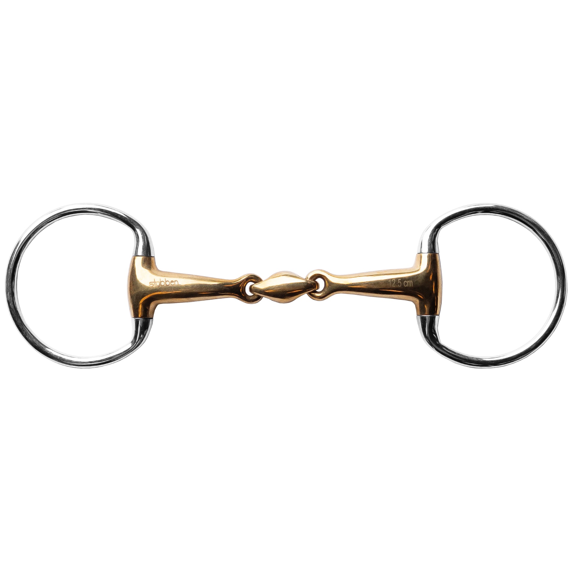 Mors De Filet Stubben à Double Anneau Lâche En Cuivre Doux - Taille 5 1/2 - Occasion Fonctionnelle