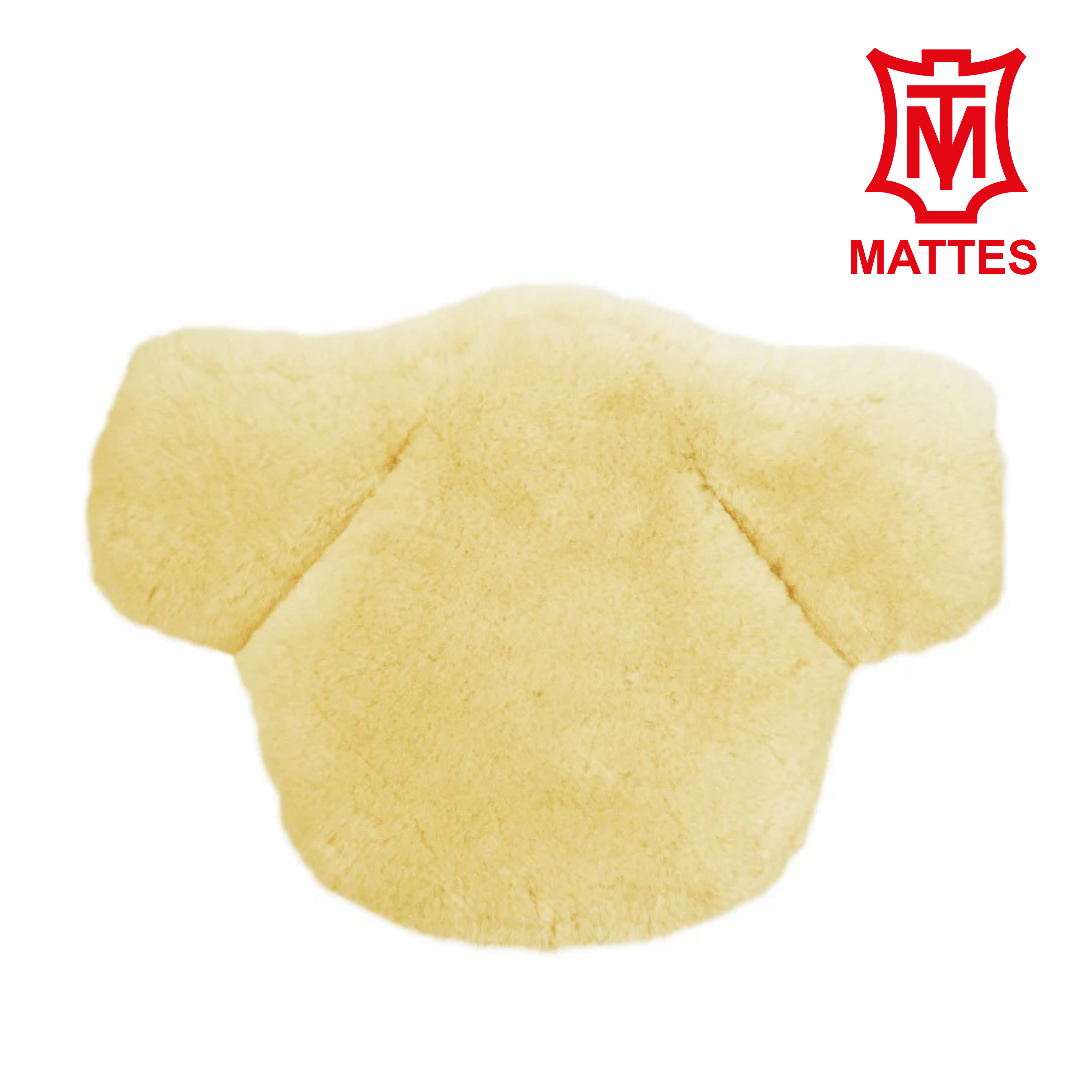 Equi-Soft® stud girth pad by Mattes light yellow
