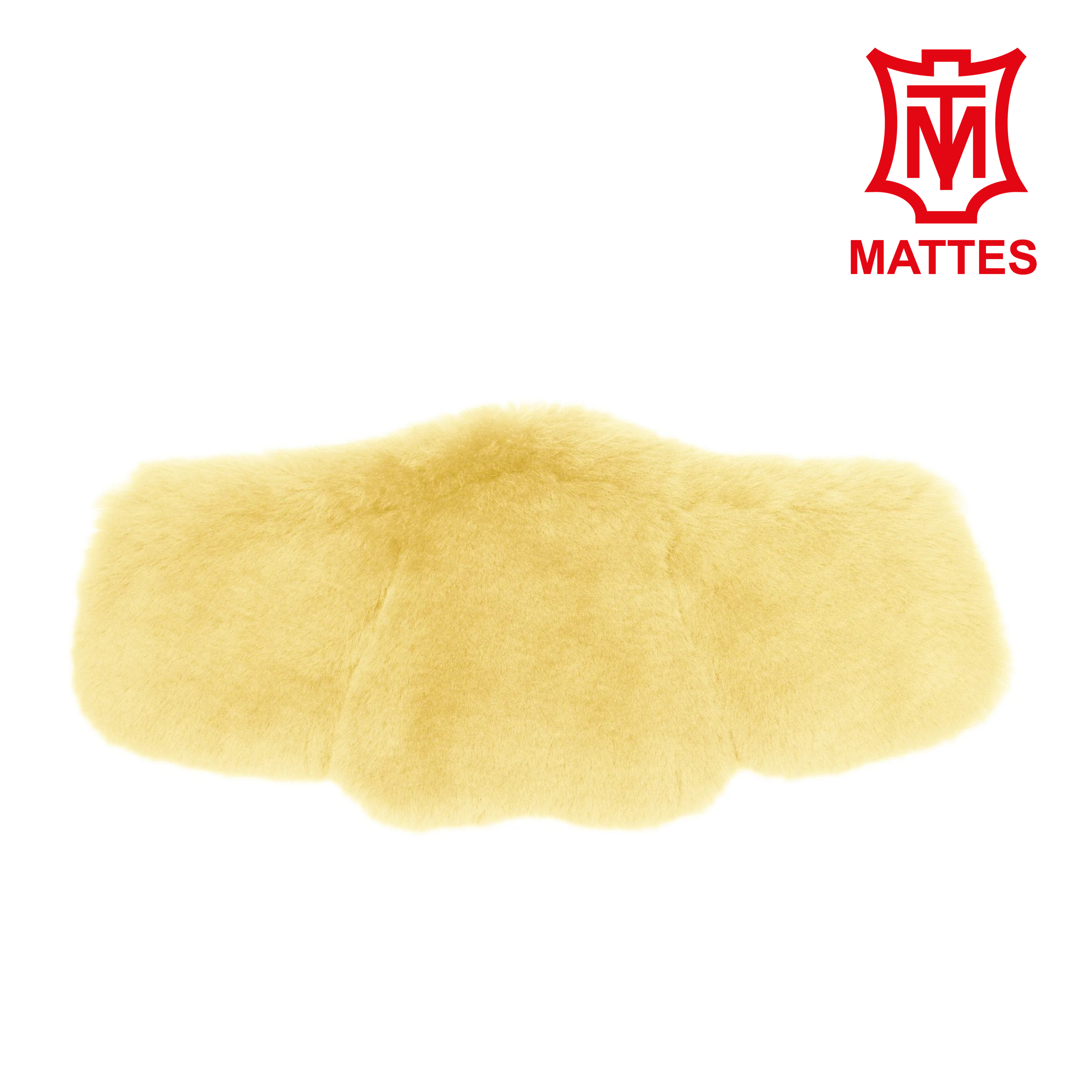 Equi-Soft® girth pad by Mattes Lambskin light yellow