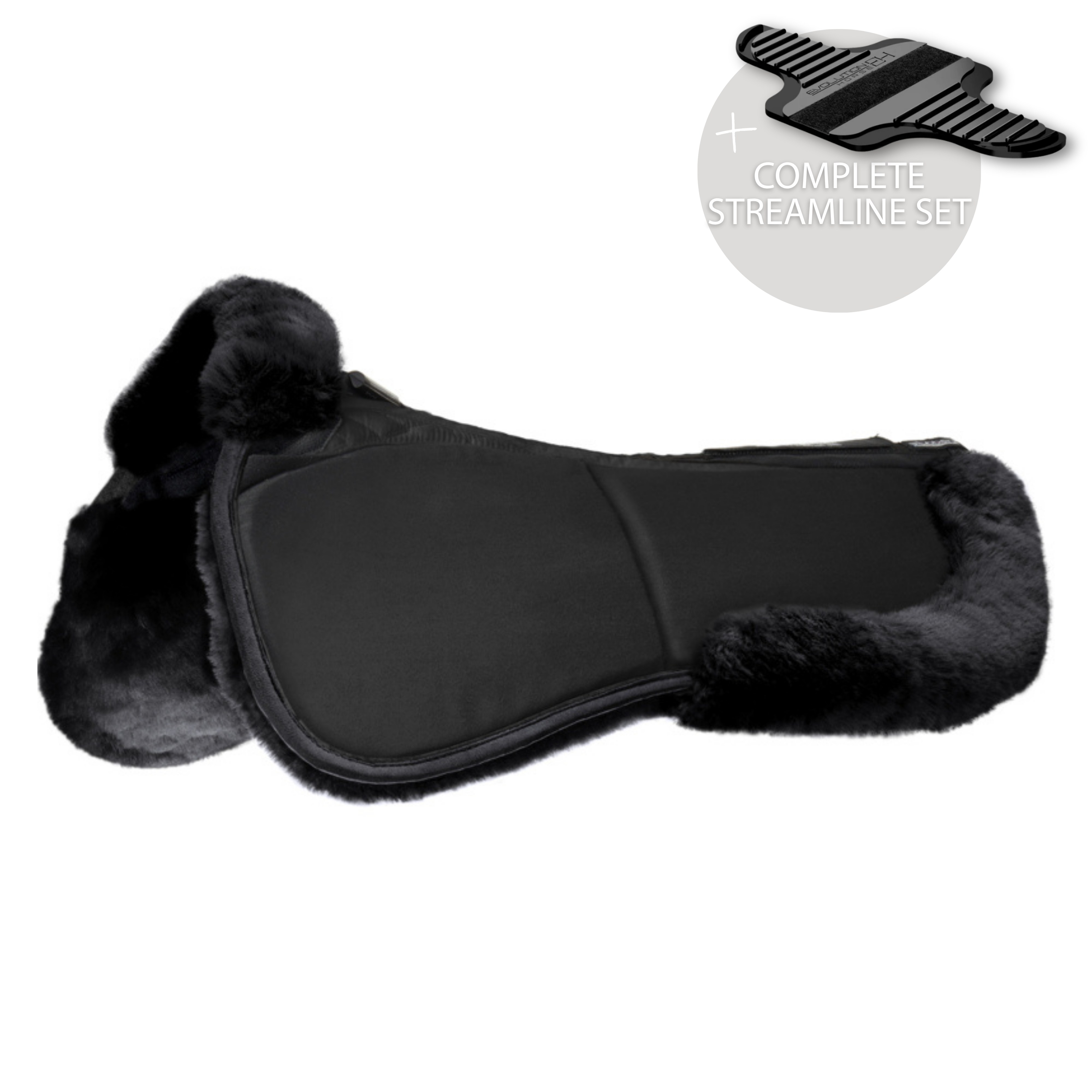 Streamline Adjuster Lambswool Half Pad Dressage