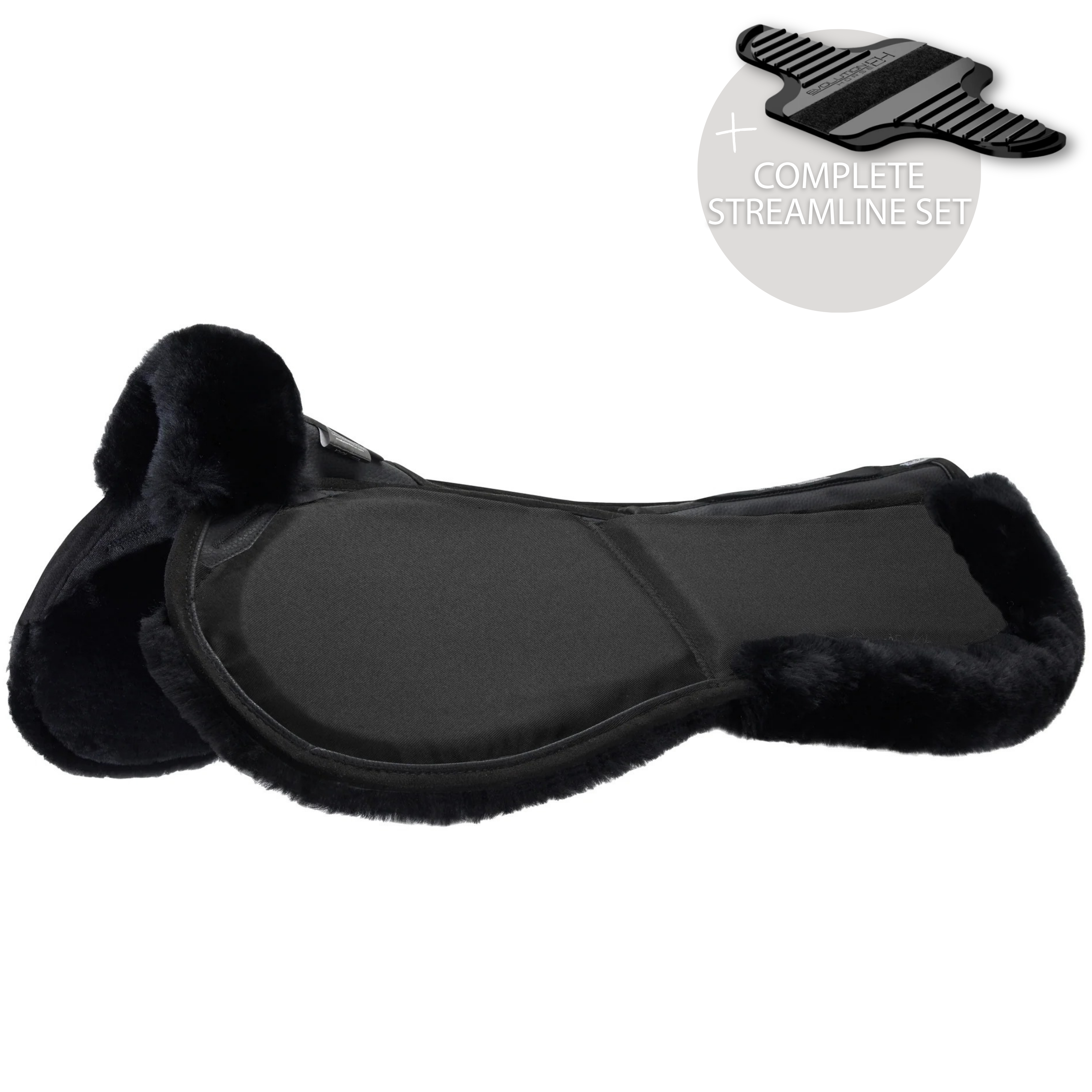 Streamline Adjuster Lambswool Jumping Half Pad