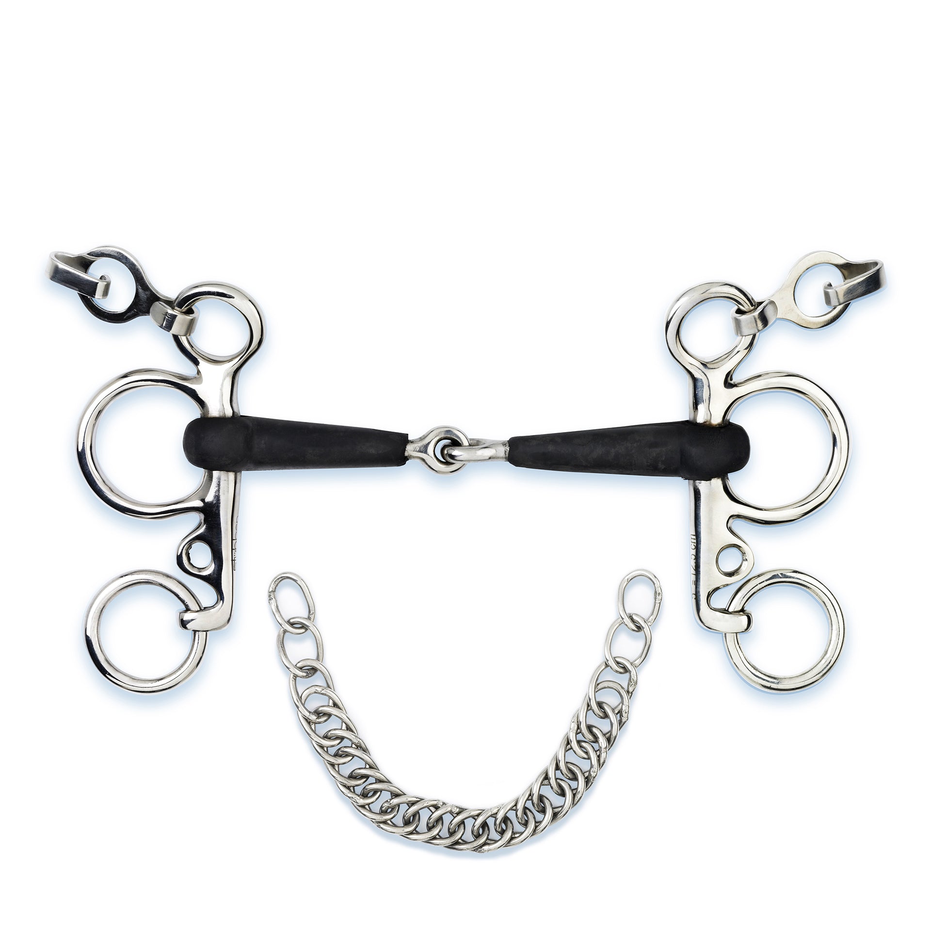 2242 Pelham rubber covered single jointed