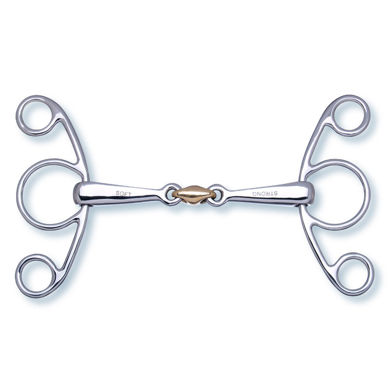 2293 2in1 Butterfly Snaffle double broken