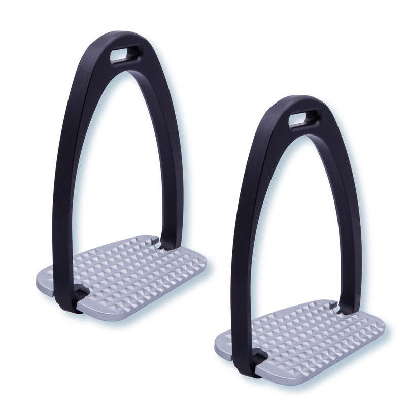 Stirrups 1205 Maxi Grip 4 3/4"·12.0 cm black/silver