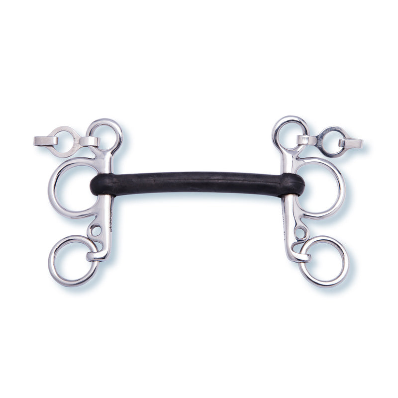 2243 Pelham rubber covered mullen mouth not flexible