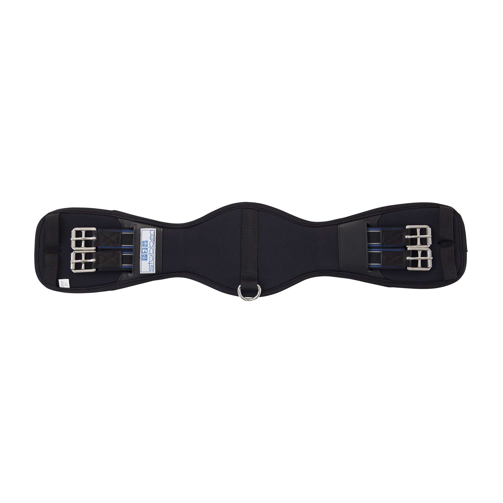Neoprene saddle girth Coolmax short with elastic ends