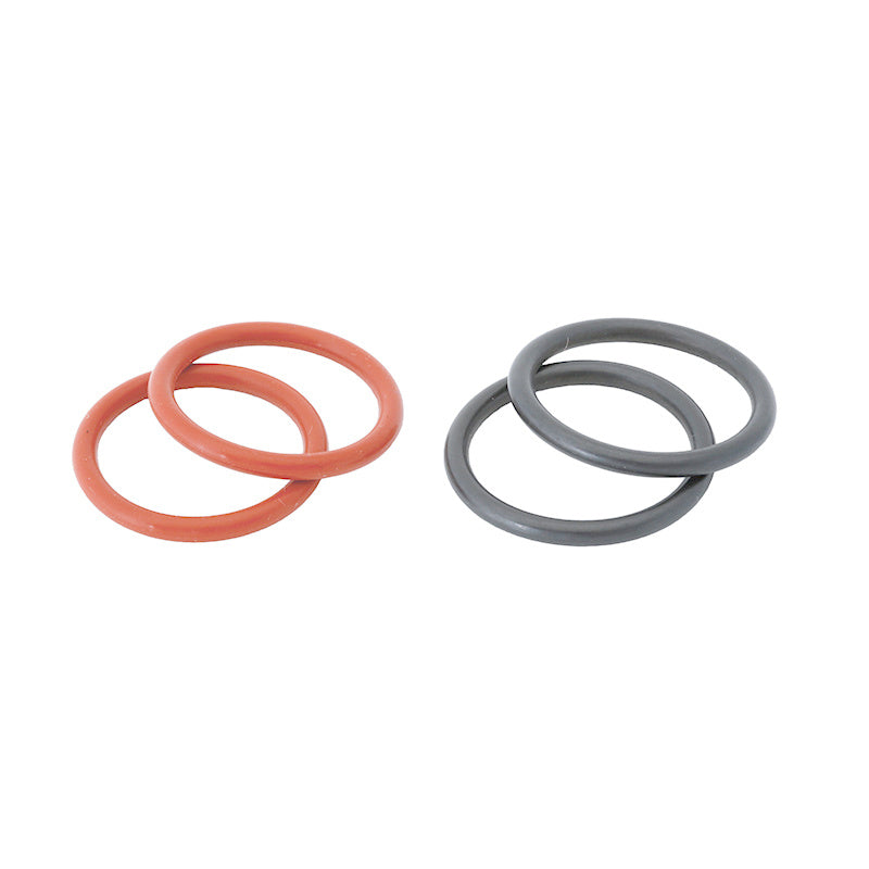 2122 rubber rings Bucephalus - set, 2 pairs (black und red)