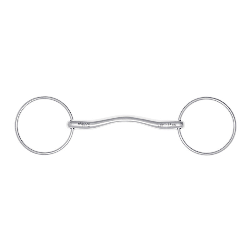 2429 Fine Line mullen mouth snaffle, Stainless Steel