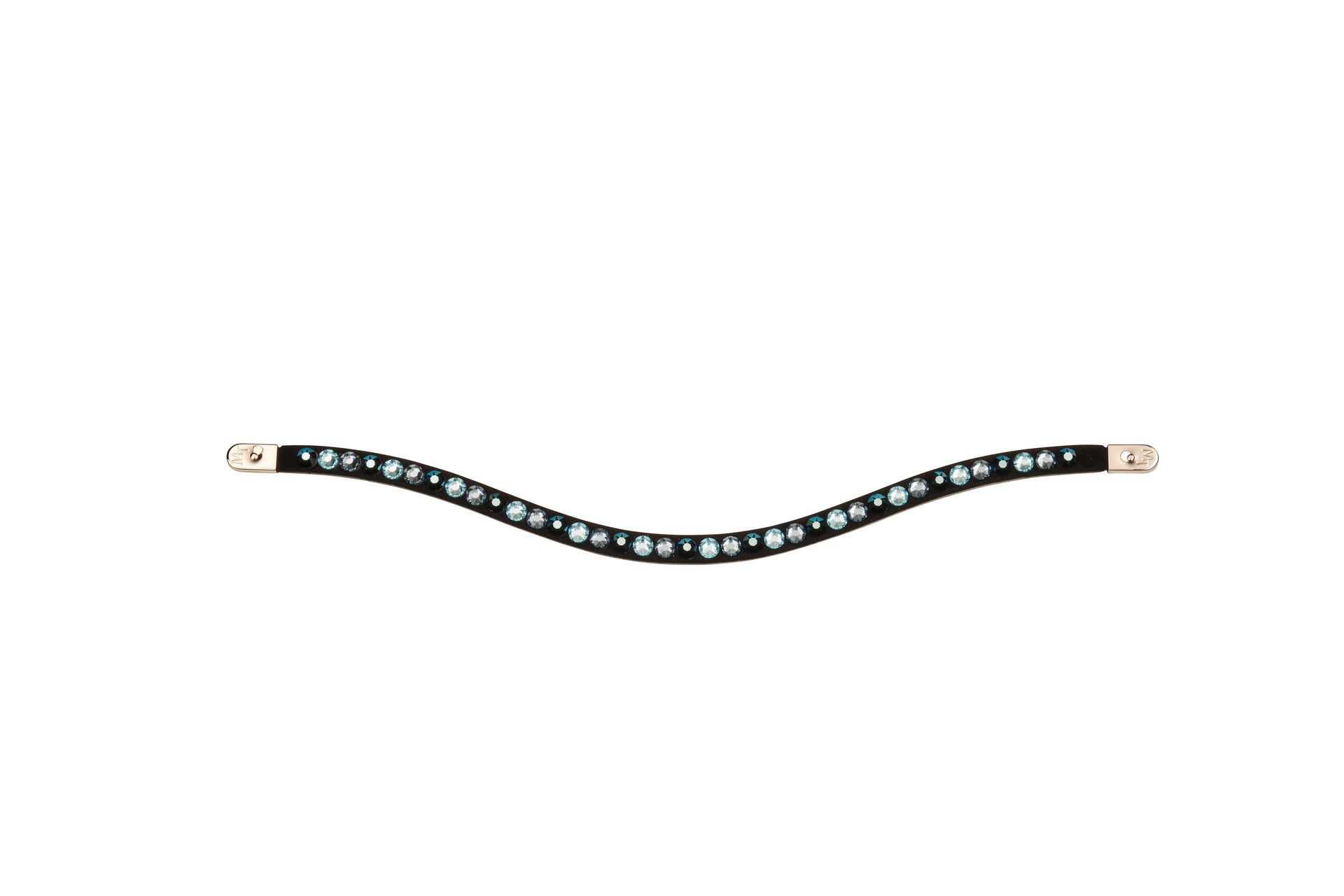 Bling for browband Magic Tack long curved, one row
