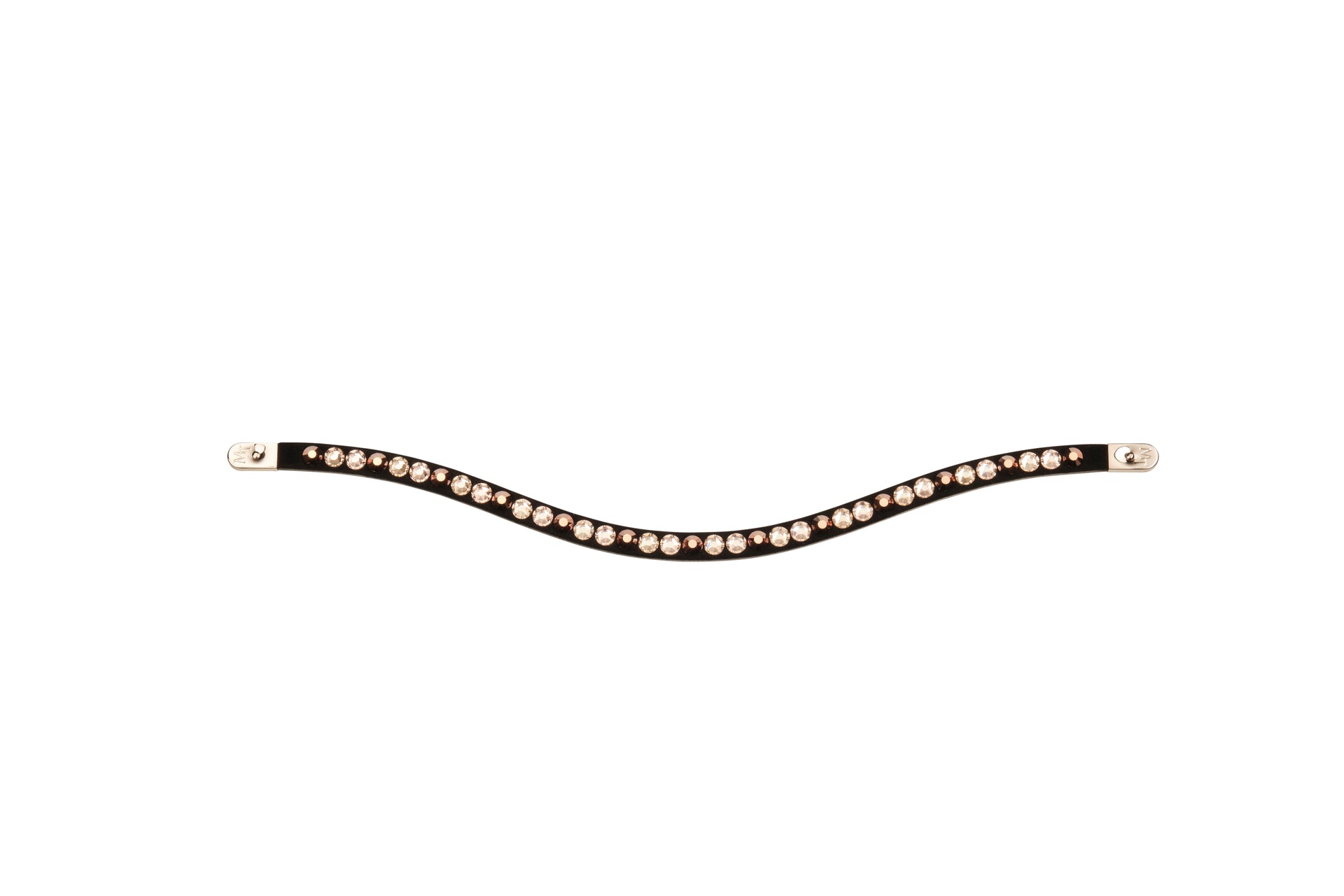 Bling for browband Magic Tack long curved, one row