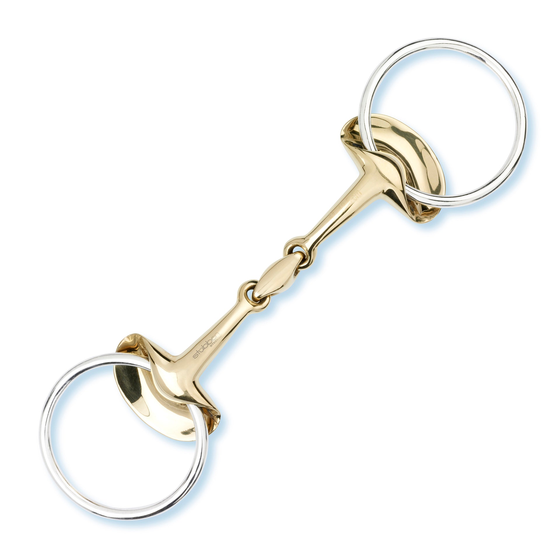 2662 Golden Wings Snaffle Bit double broken