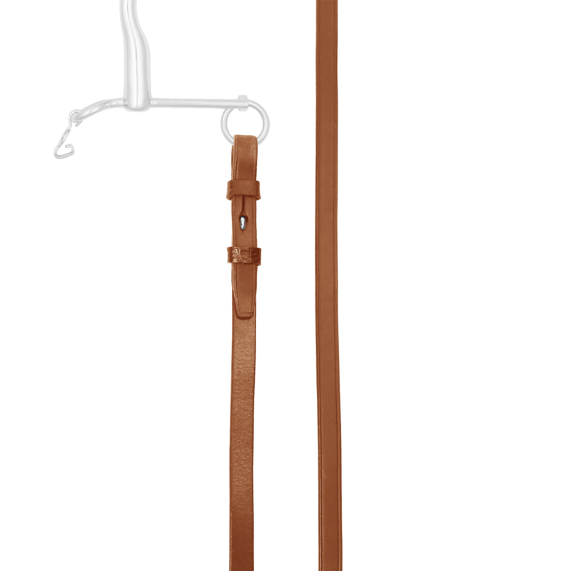 Rênes de filet en cuir plats étroites, set