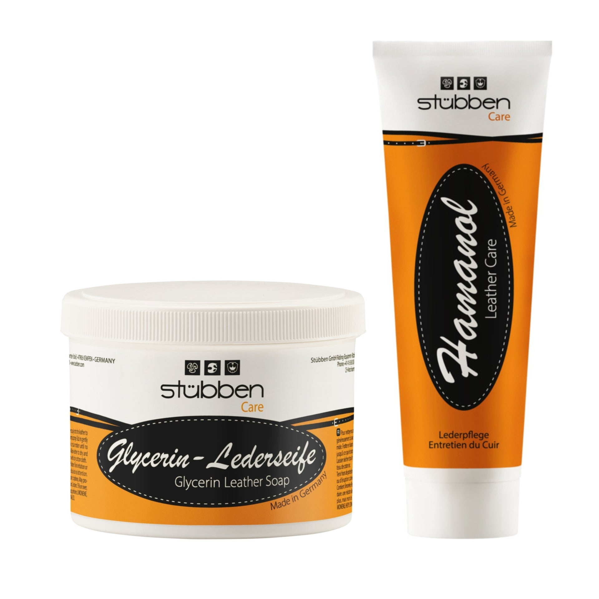 Set Set Hamanol leather care 250g & Glycerin Saddle soap 500g