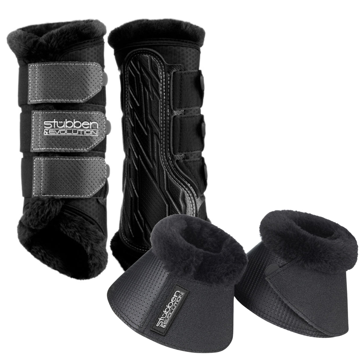Set Airflow Gamaschen Fleece & Gravity Hufglocken Fleece