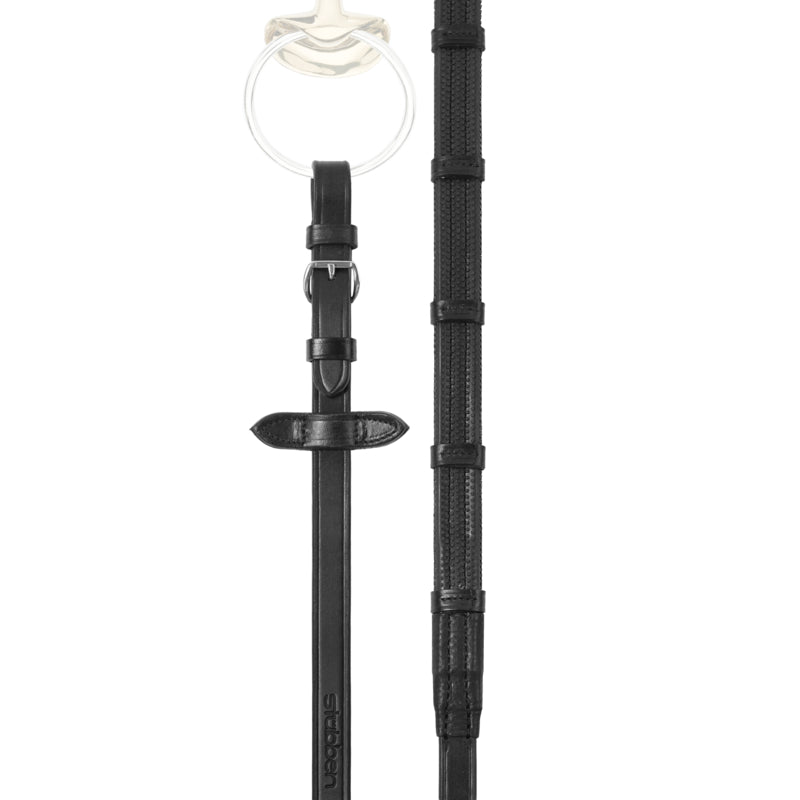 Rubber Reins 3/4" with 9 Stops and Buckle Ends
