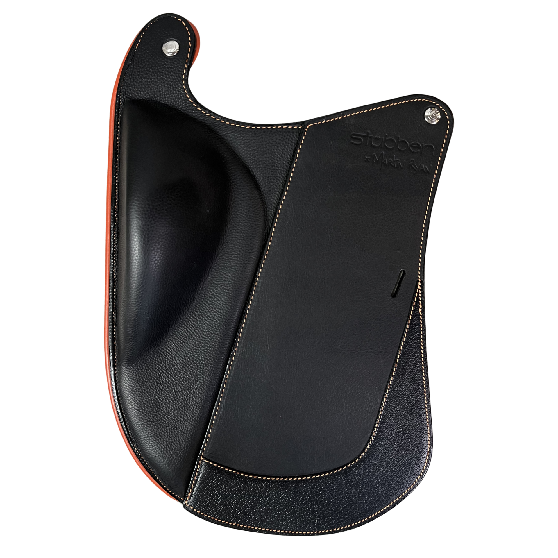 Saddle flap Dressage for REV saddle black/orange