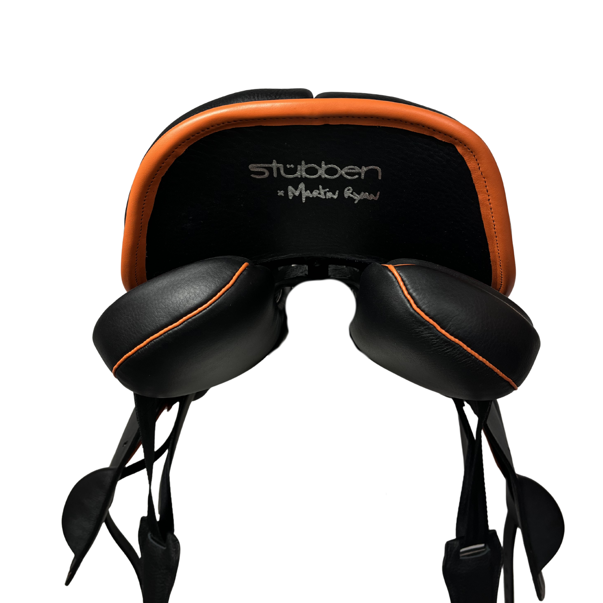 REV Sattel mit Spring Sattelblatt 17,5" one size schwarz/orange