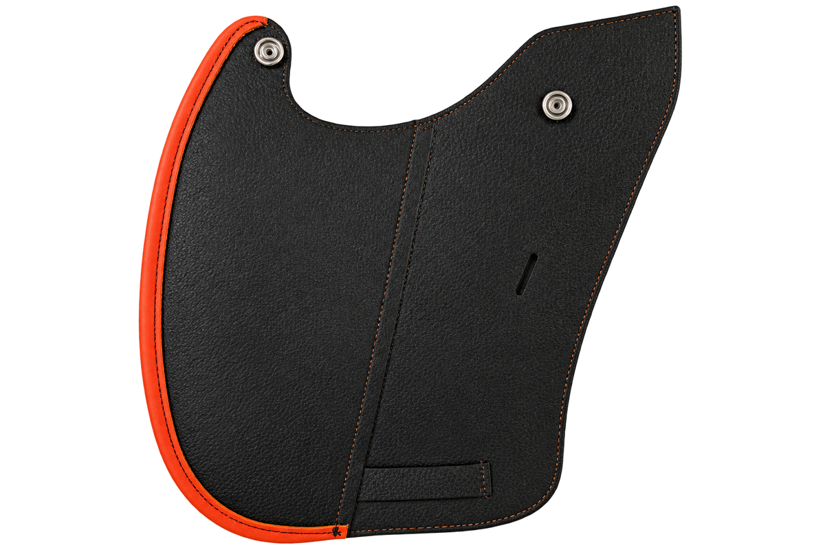 Sattelblatt Trekking für REV Sattel schwarz/orange