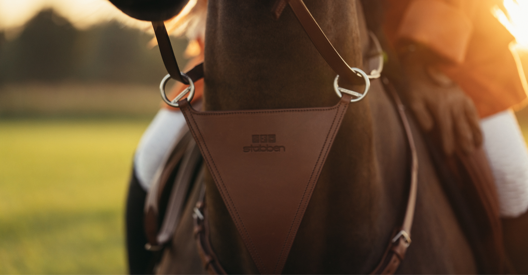 Stubben Breastplate Ebony Silver