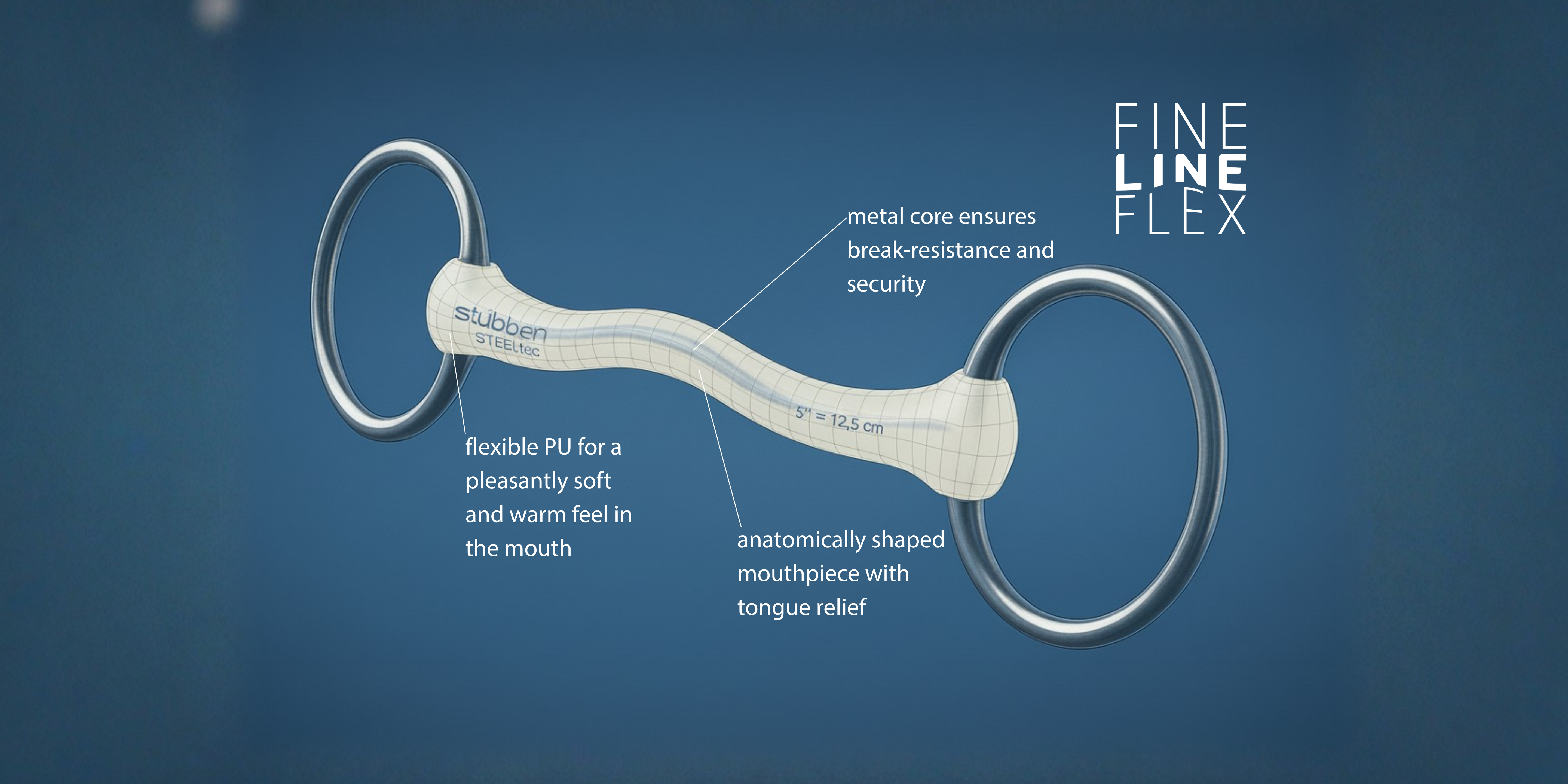 1301 Fine Line Flex Loose Ring Snaffle