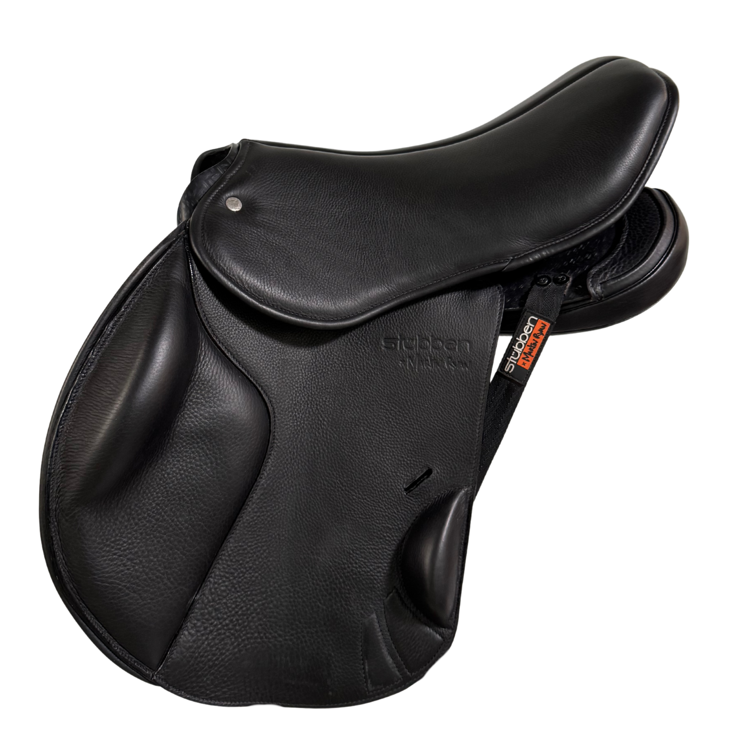 REV Saddle with jumping saddle flaps 17,5" one size black