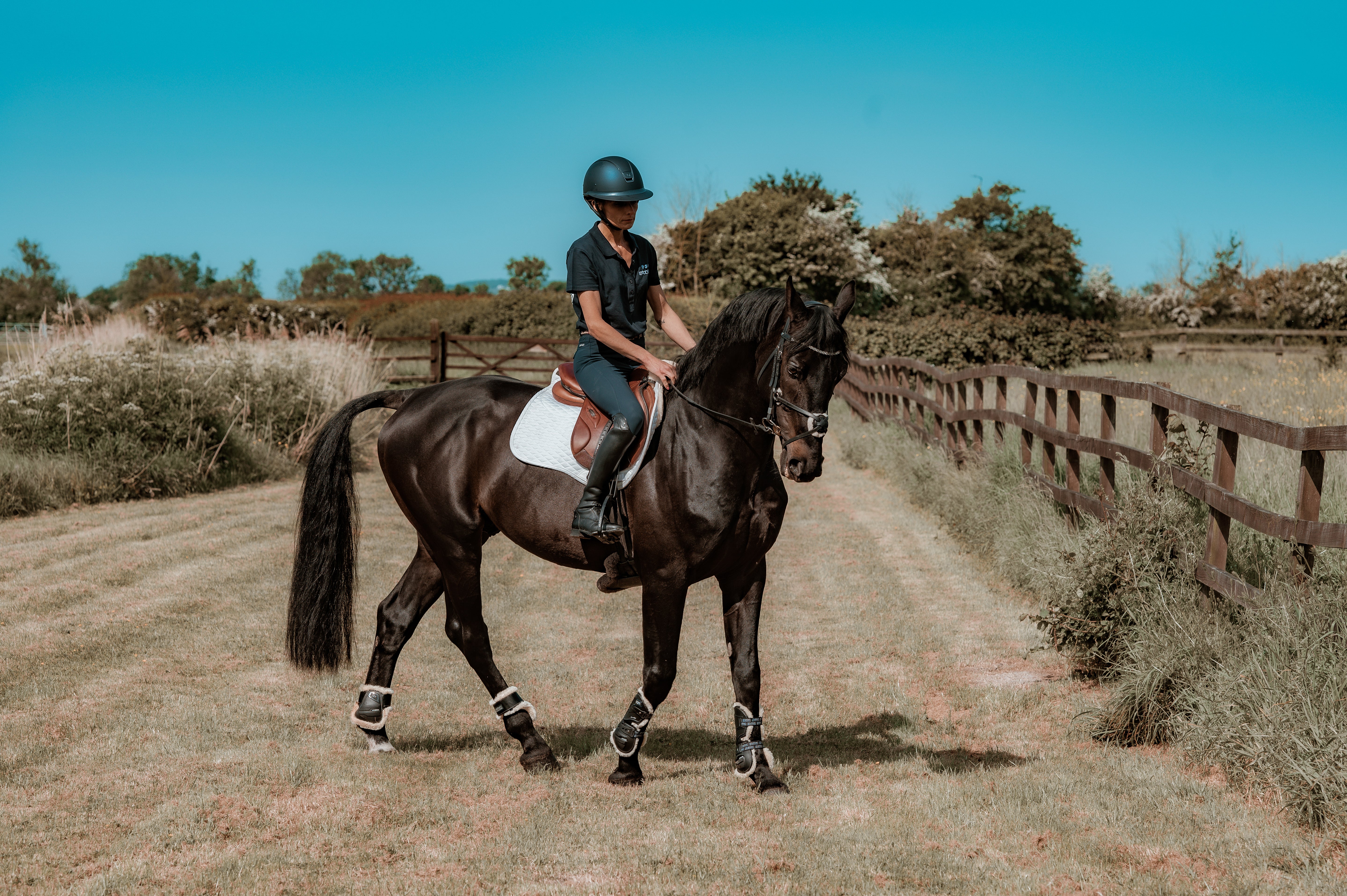 Tapis de dressage en peau d'agneau Streamline