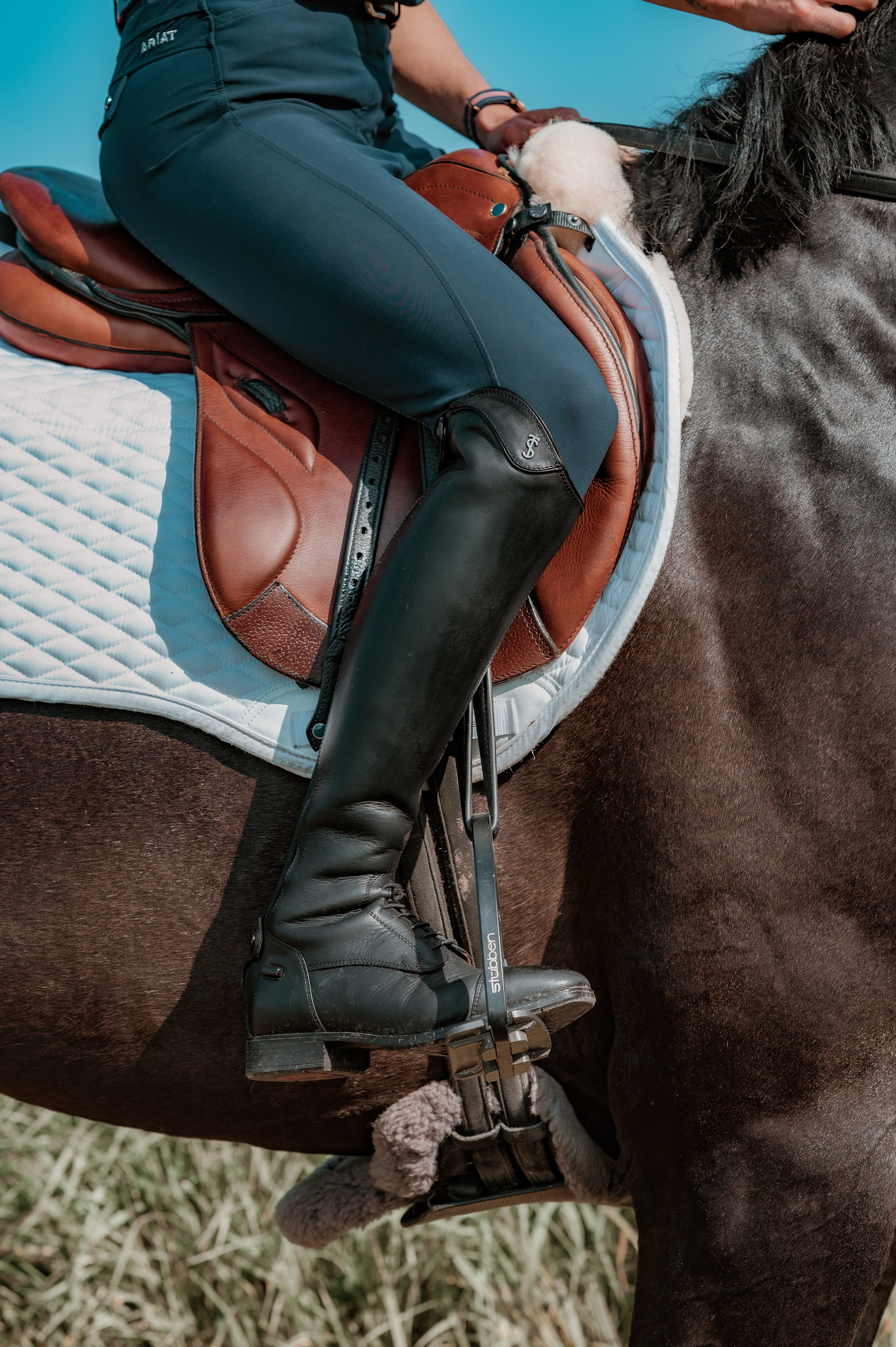 Tapis de dressage en peau d'agneau Streamline