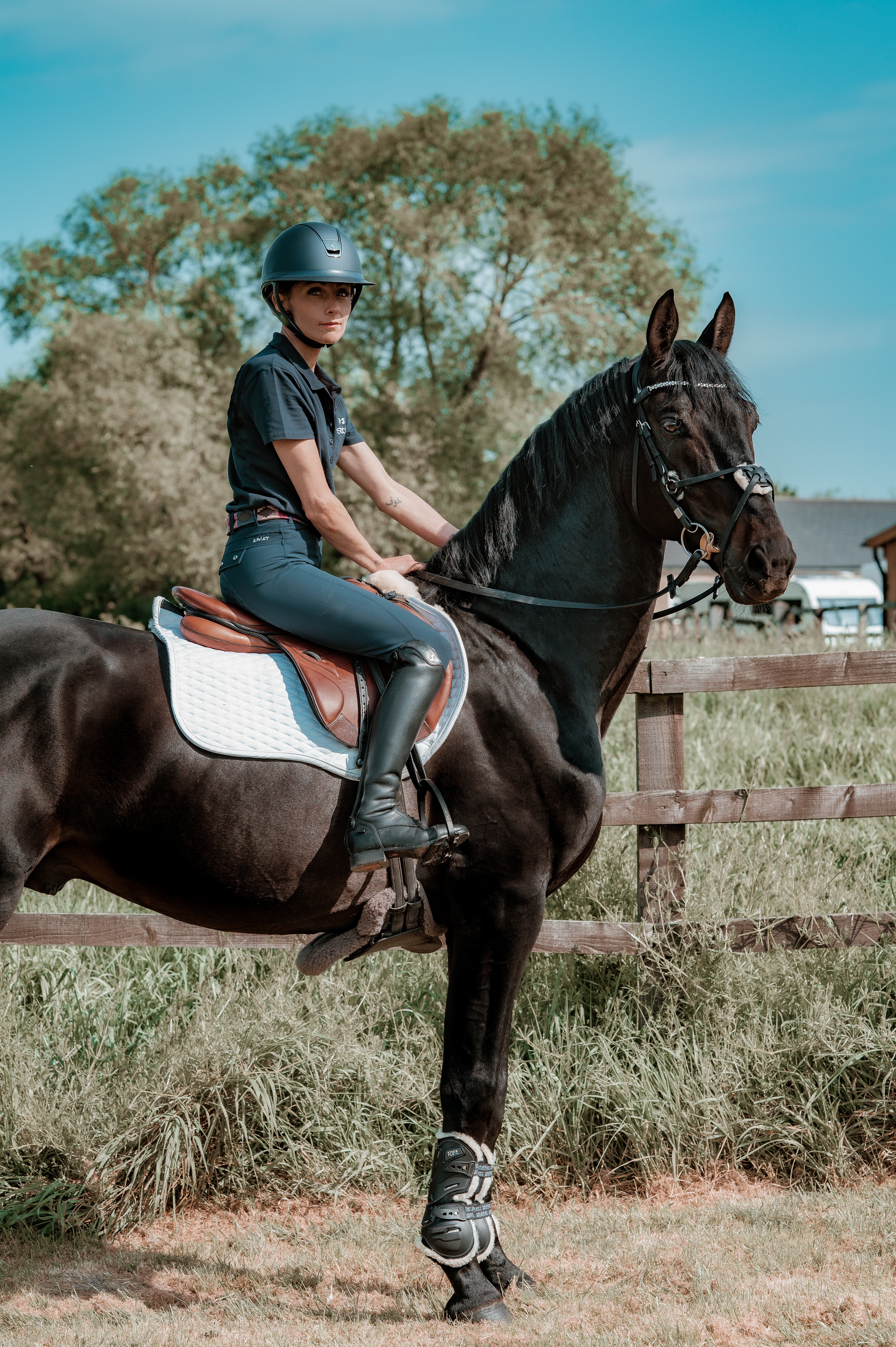 Tapis de dressage en peau d'agneau Streamline