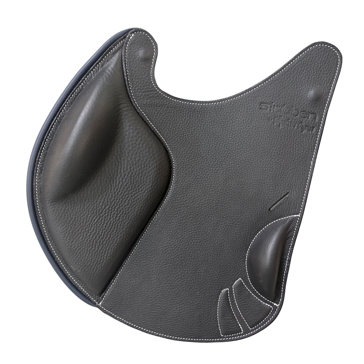 Sattelblatt Springen für REV Sattel Schwarz/ Navy/ Weiße Nähte