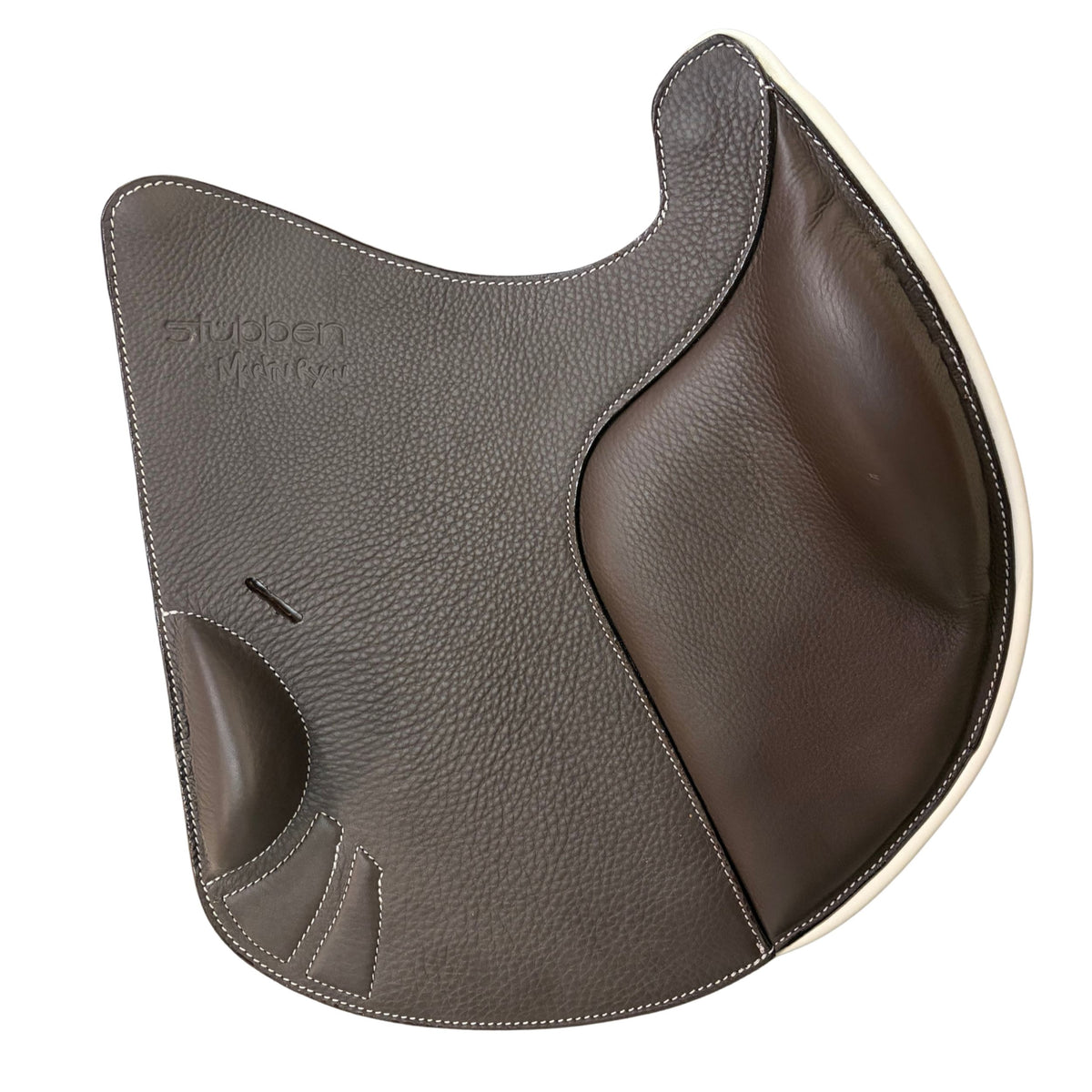 Saddle flap Jumping for REV saddle ebony/ white/ white stitching