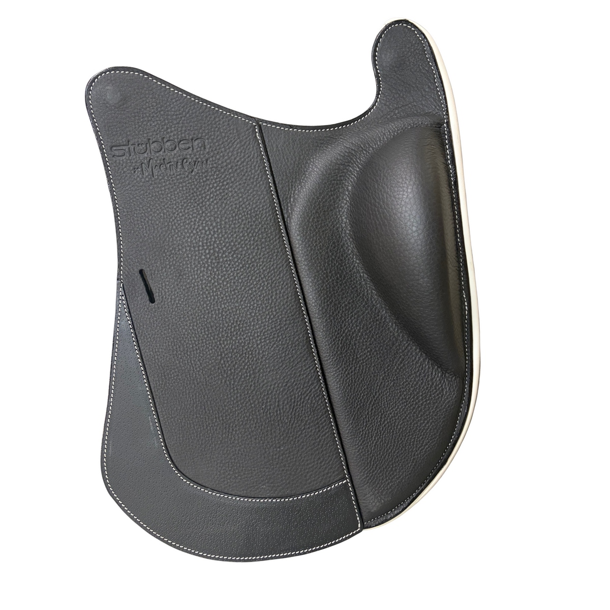 Saddle flap Dressage for REV saddle black/ white/ white stitching