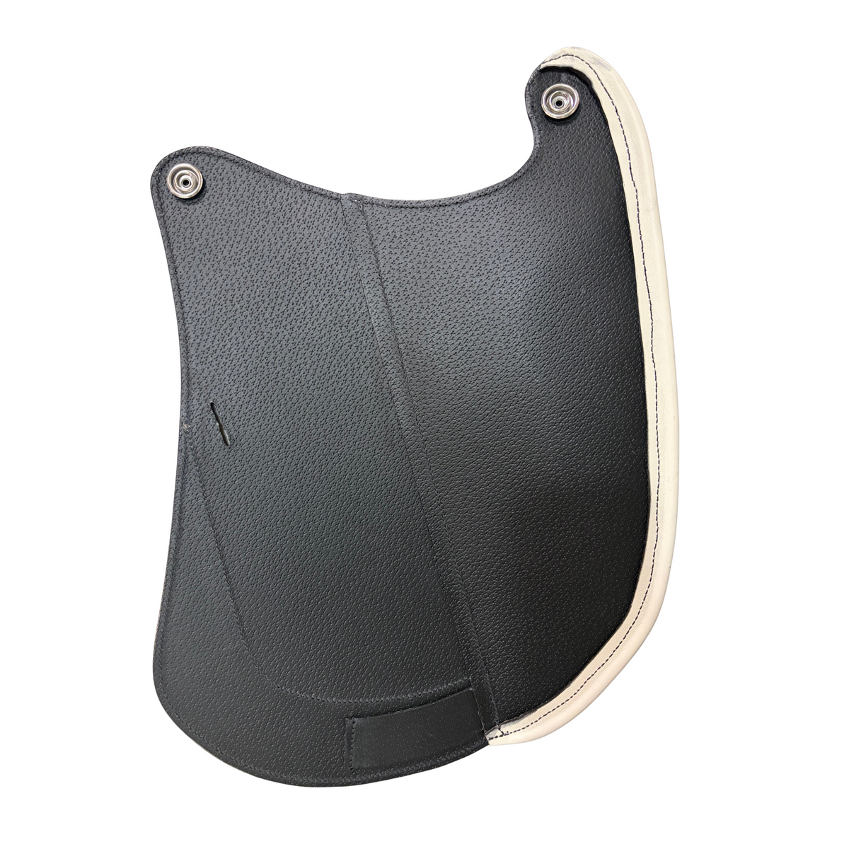 Saddle flap Dressage for REV saddle black/ white/ white stitching