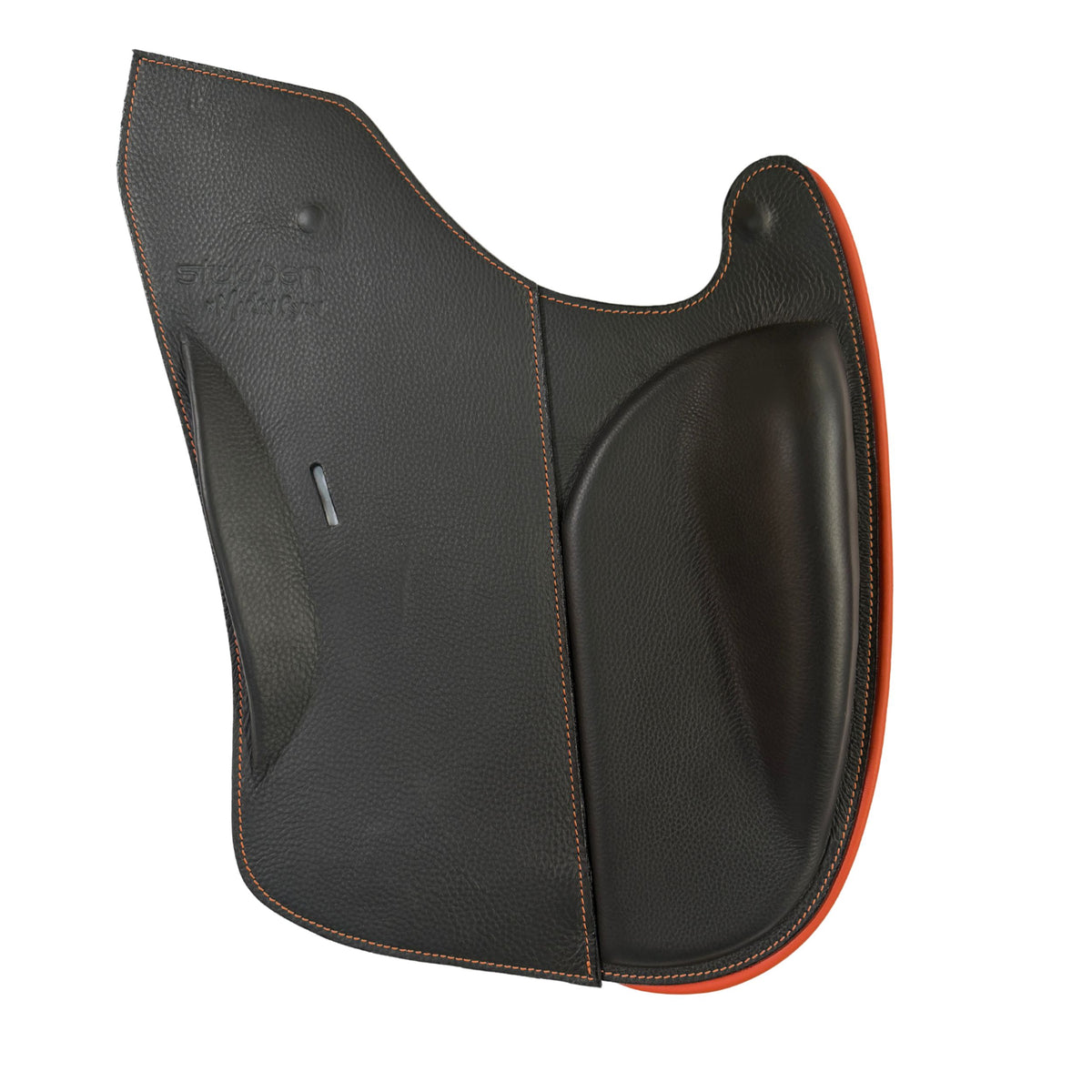 Sattelblatt Trekking für REV Sattel schwarz/orange