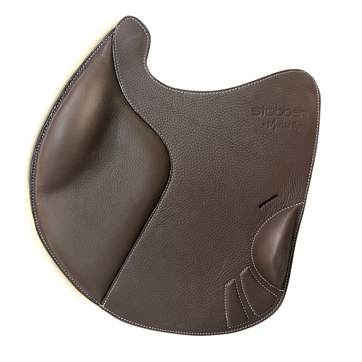 Saddle flap Jumping for REV saddle ebony/ white/ white stitching
